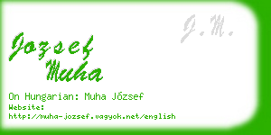 jozsef muha business card